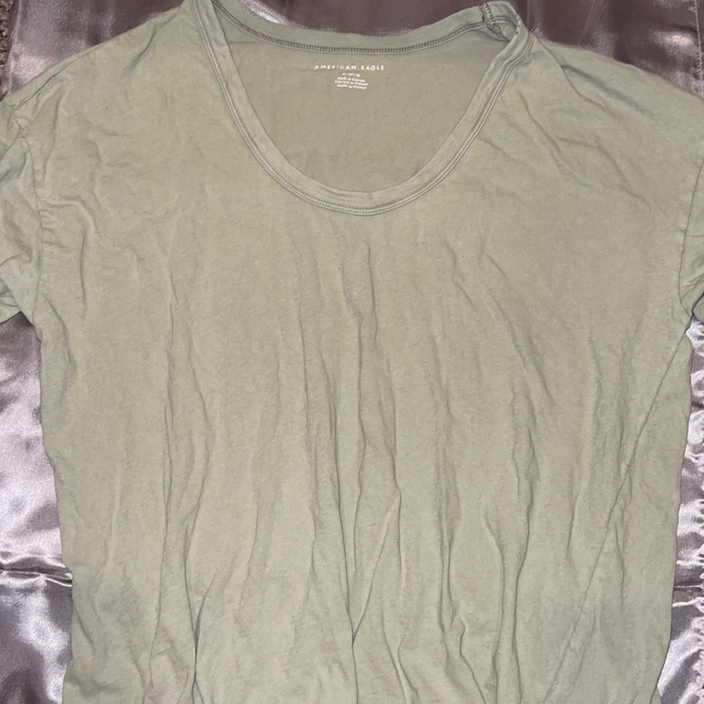 American Eagle Lightweight Green Tee